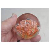 ZIMMERMAN GLASS PAPERWEIGHT