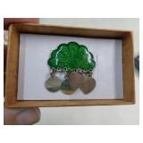 STERLING SILVER BROOCH & CHARMS
