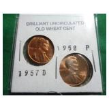 2 - BU WHEAT CENTS
