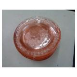 14 DEPRESSION CABBAGE ROSE PLATES