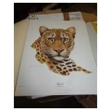 16"X20" JIM OLIVER LEOPARD ART PRINT