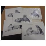11"X14" CAT ART PRINTS