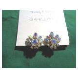 RHINESTONE CLIP ON EARRINGS