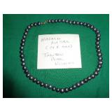 14KT GOLD & TAHITIAN PERL NECKLACE 8"