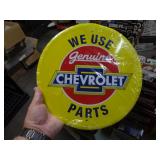 12" METAL SIGN - CHEVY PARTS