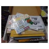 BOX FULL OF DECALS & MISC