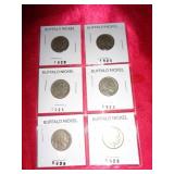 6 - BUFFALO NICKELS