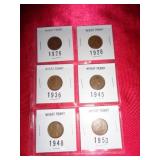 6 - WHEAT CENTS