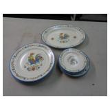 POPPYTRAIL METLOX ROOSTER PLATES
