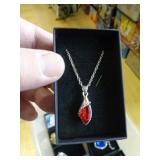 RED STONE NECKLACE