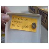 GOLD FILLED AMERICAN LEGION PIN