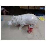 HIPPO POTTERY FIGURE MADE IN ITALY