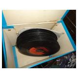 45RPM RECORDS IN CARRY BOX