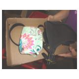 BLACK COACH PURSE & VERA BRADLEY BAG
