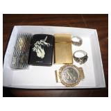 COSTUME RINGS, LIGHTERS, COIN MONEY CLIP