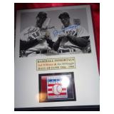 TED WILLIAMS & JOE DIMAGGIO 5X7 W COA