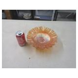 DEPRESSION GLASS FOOTED BOWL