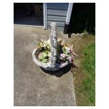 CONCRETE FLOWER BASKET / OS