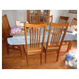 DINING TABLE & 6 CHAIRS / DR