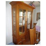 CHINA CABINET 78"T X 44 " W / DR
