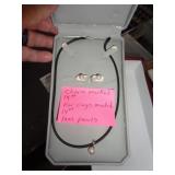 SHANE CO. 14KT GOLD & REAL PEARL NECKLACE SET