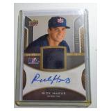 RICK HAGUE SPORTS CARD 2009