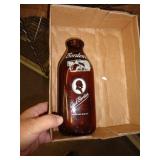 BORDEN AMBER MILK BOTTLE
