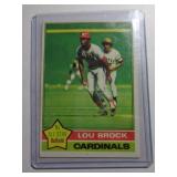 LOU BROCK SPORTS CARD 1976