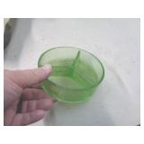 POSSIBLE URANIUM GLASS ASHTRAY