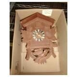 CUCKOO CLOCK NO WEIGHTS FOR PARTS OR REPAIR