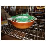 4 PIECE SET PYREX MIXING BOWLS