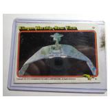 STAR TREK KLINGON WARSHIP CARD 1979