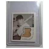 HANK SAUER CARD W SEAT MATERIAL 2001 REPRINT