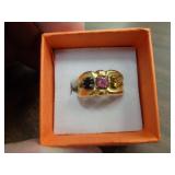 14KT GOLD PLATE RING SZ 6