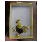 ROOSTER BROOCH