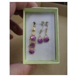 GOLD PLATED EARRINGS & PENDANT
