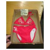 GIRLS SWIM SET SZ 6/12