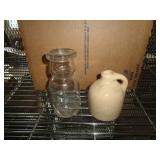 CREAM BOTTLE & POTTERY