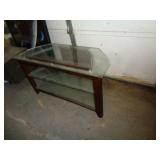 GLASS SHELF TV STAND / LW