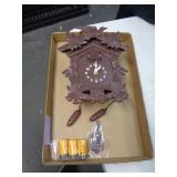 QUARTZ PLASTIC CUCKOO CLOCK / WORKS