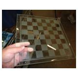GLASS CHESS BOARD