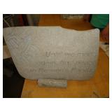 CONCRETE MEMORIAL PIECE / UT