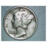 1943 MERCURY DIME