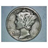 1942 MERCURY DIME