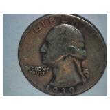 1939  WASHINGTON QUARTER