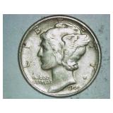 1944 MERCURY DIME