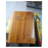 BIBLE IN CEDAR BOX