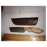 DAMASCUS STYLE HUNTING KNIFE