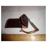 DAMASCUS STYLE POCKET KNIFE