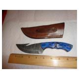 DAMASCUS STYLE SKINNER KNIFE